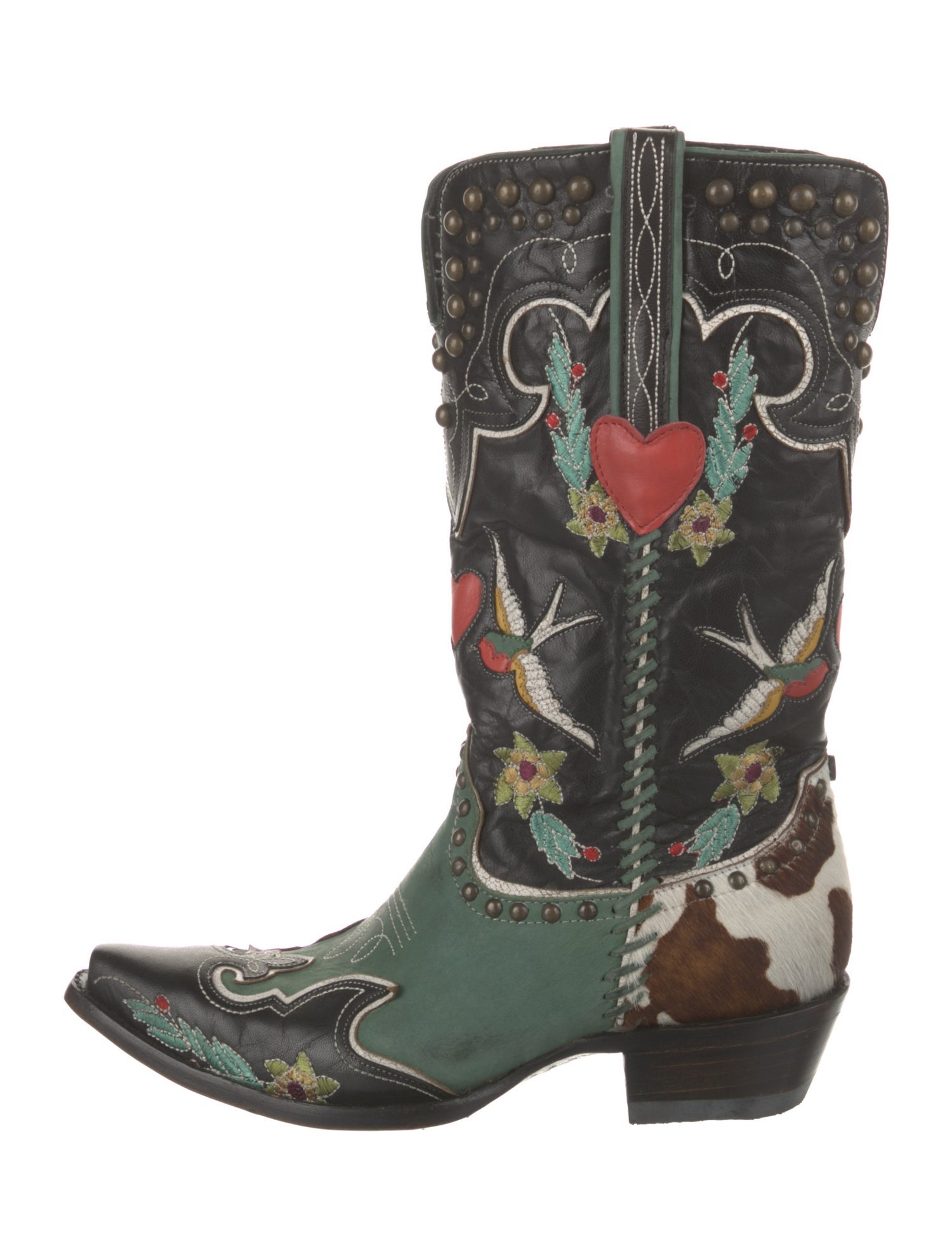 Old Gringo Leather Floral Print Western Boots