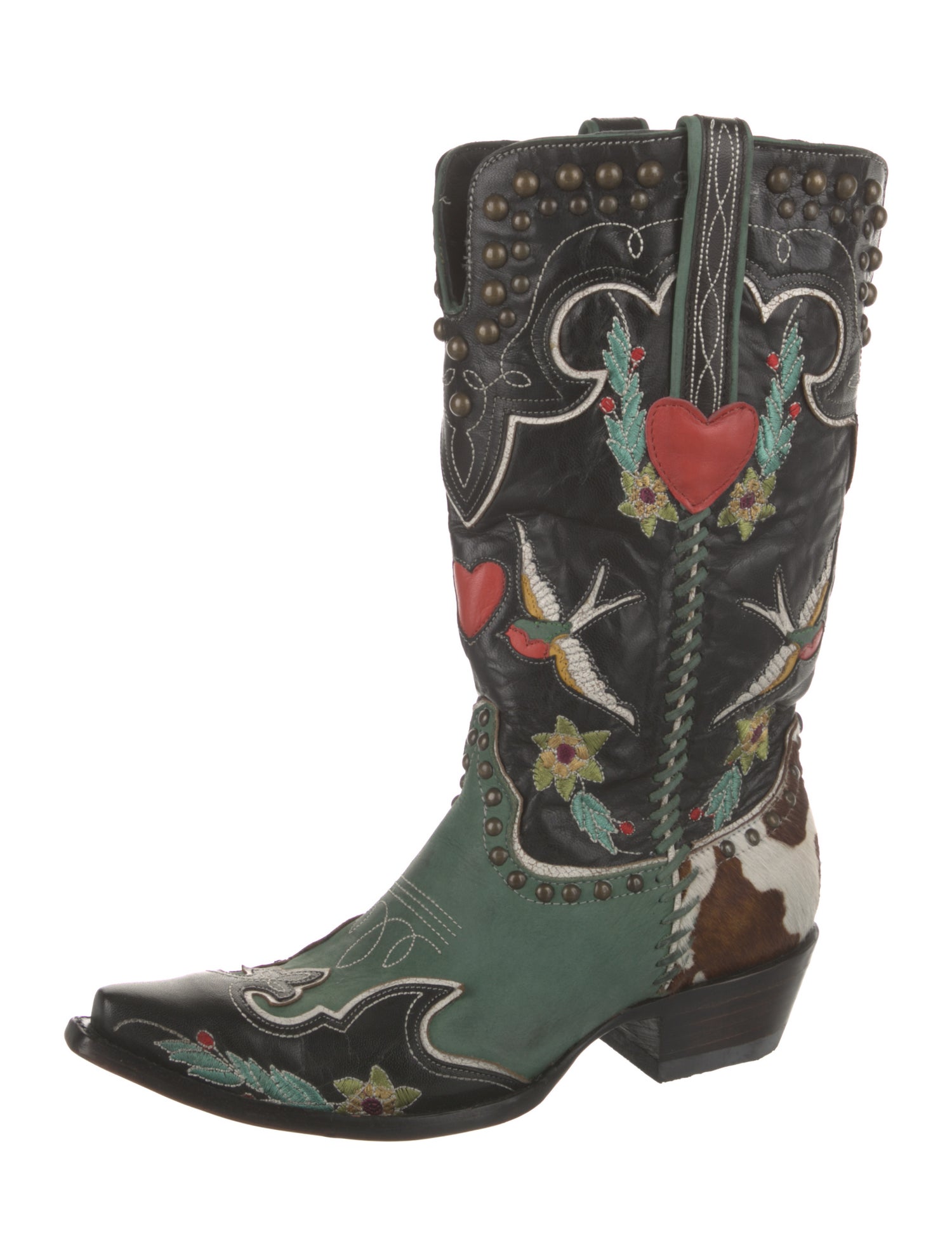 Old Gringo Leather Floral Print Western Boots