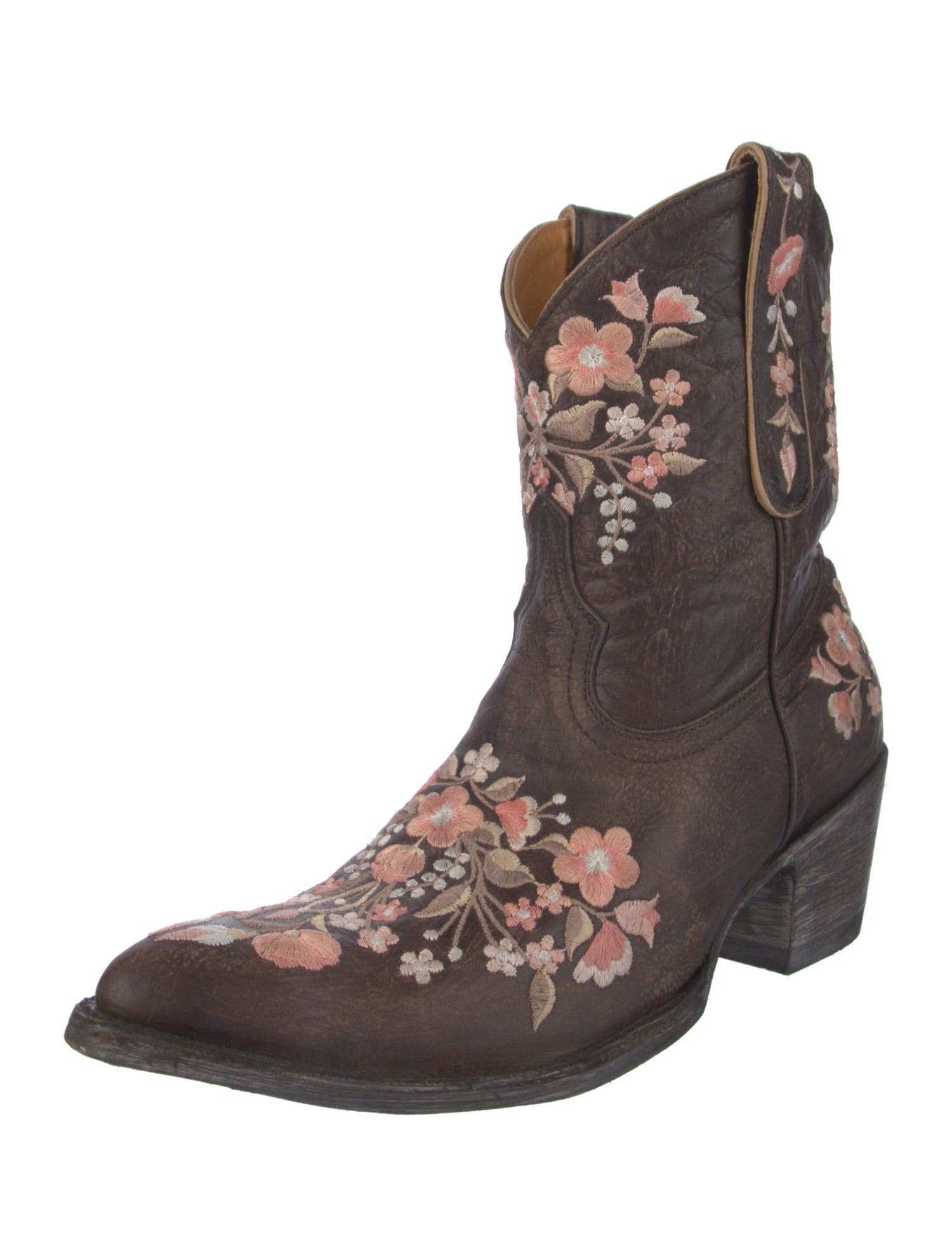 Old Gringo Leather Floral Print Western Boots