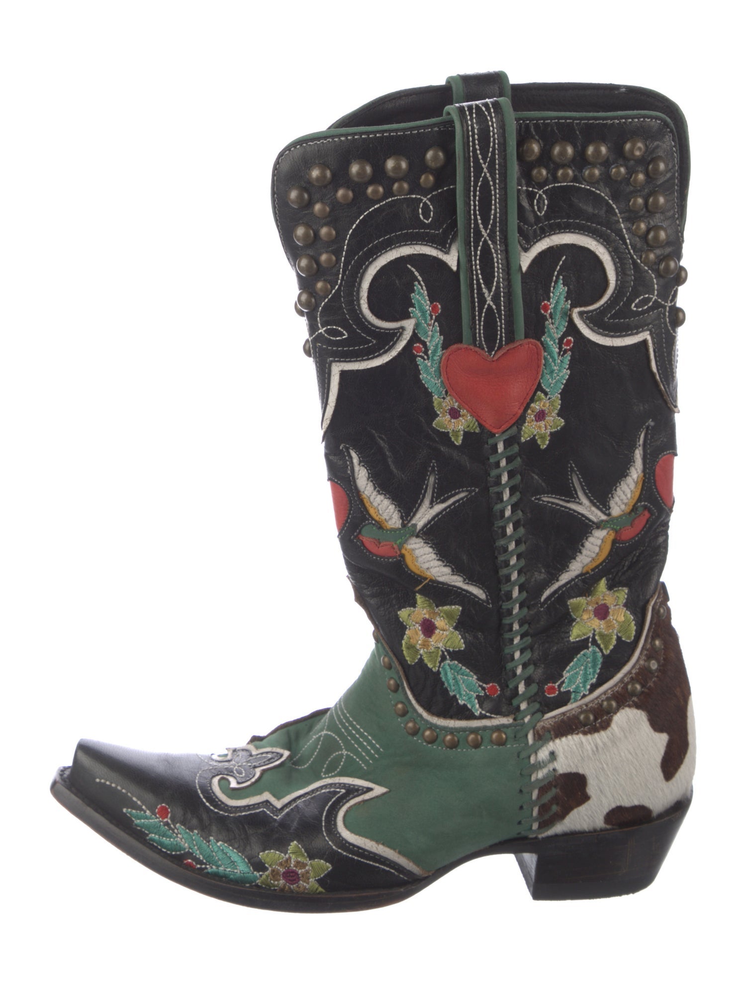 Old Gringo Leather Floral Print Western Boots