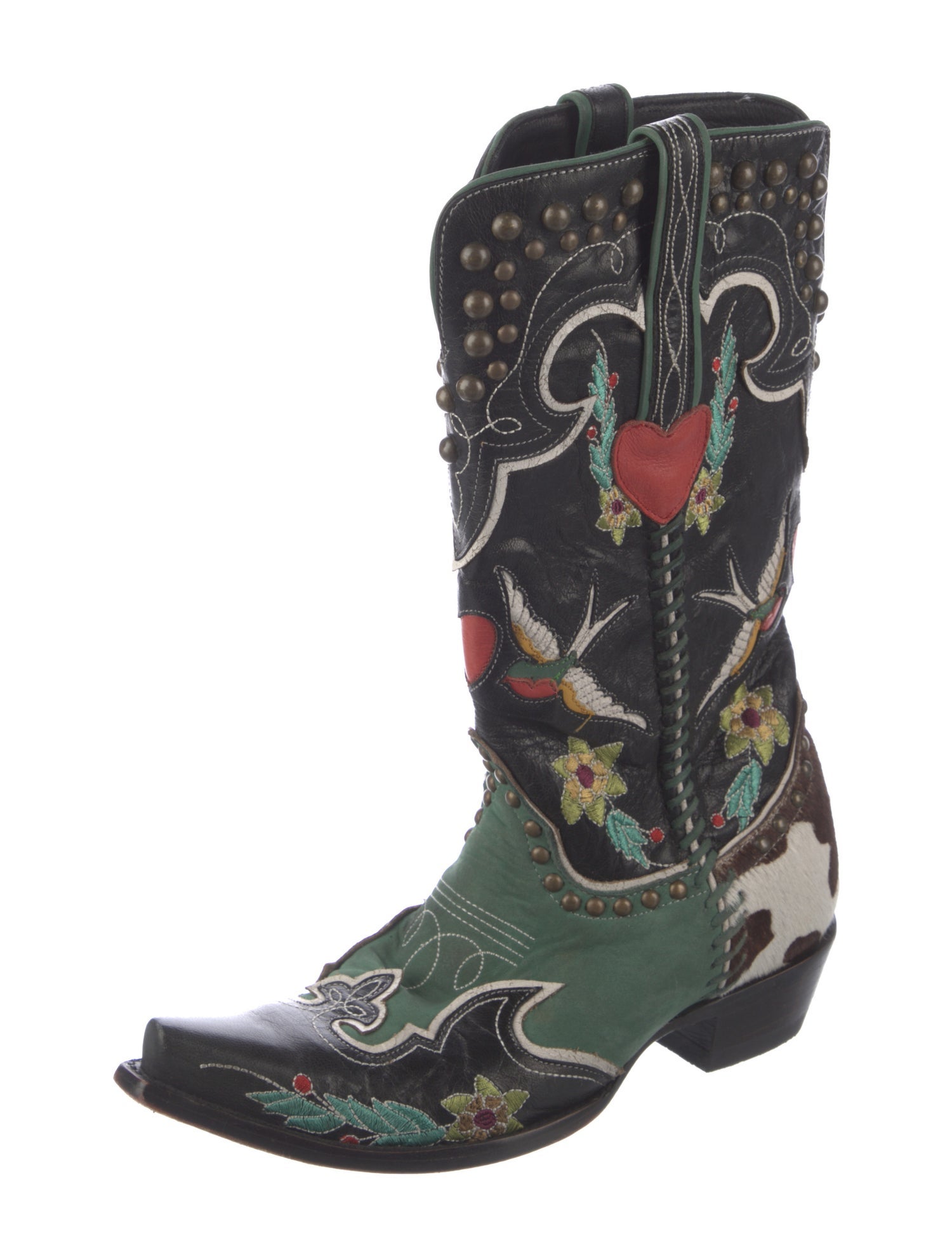 Old Gringo Leather Floral Print Western Boots
