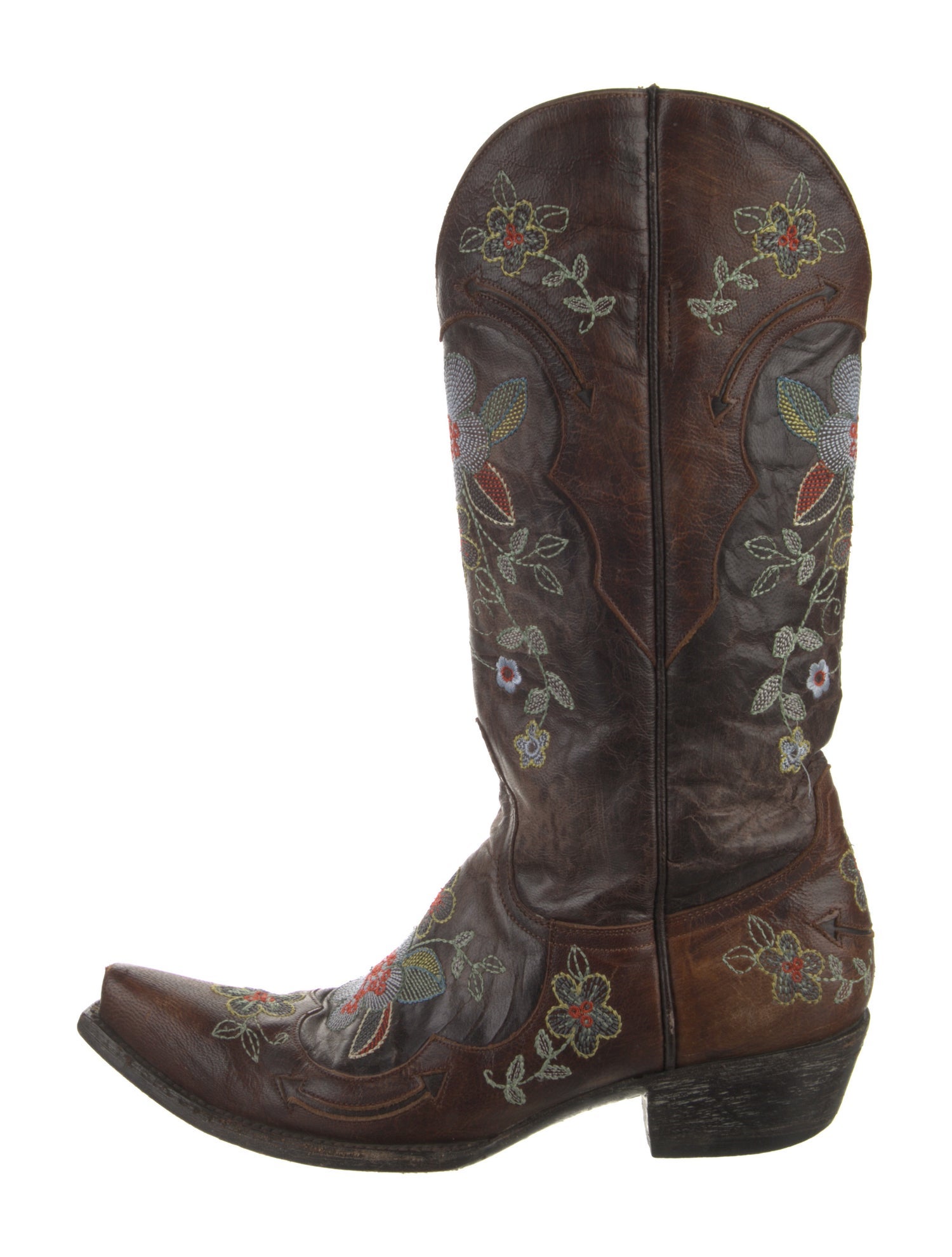 Old Gringo Leather Floral Print Western Boots