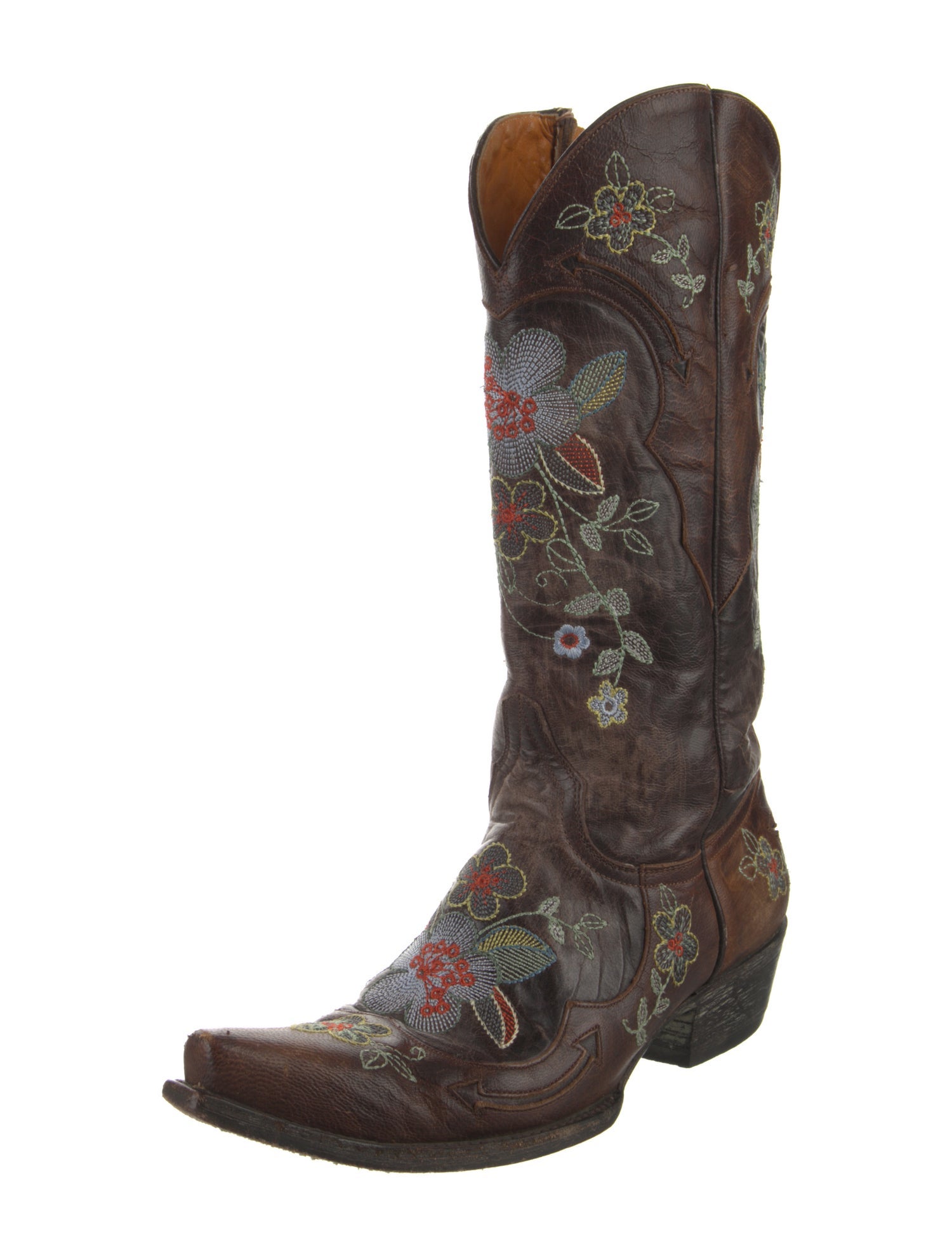 Old Gringo Leather Floral Print Western Boots