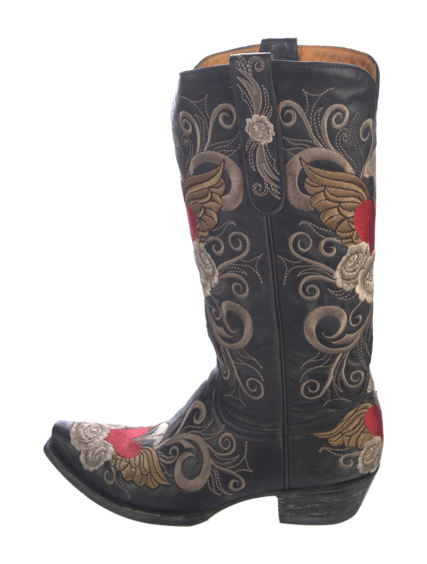 Old Gringo Leather Embroidered Accent Western Boots
