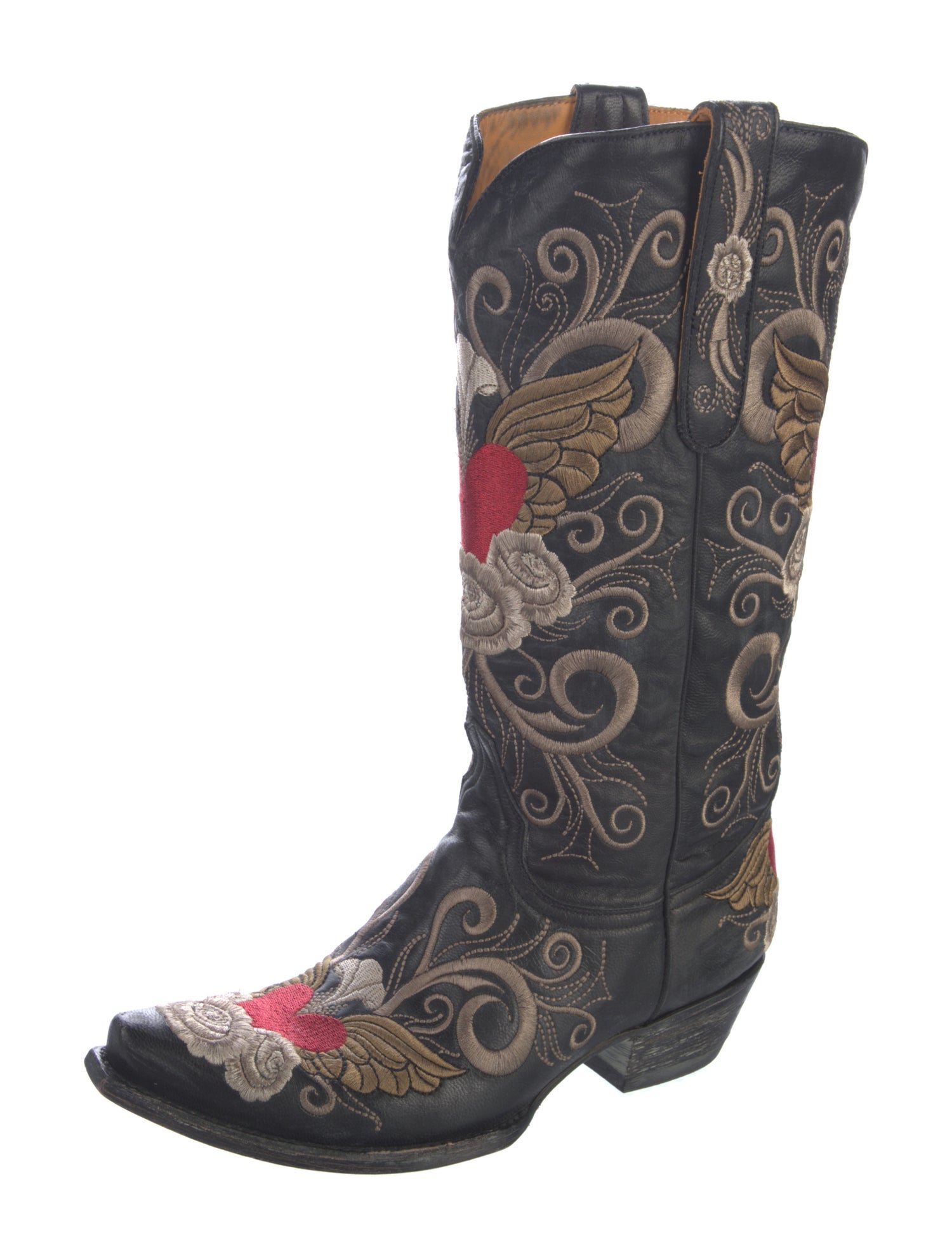 Old Gringo Leather Embroidered Accent Western Boots