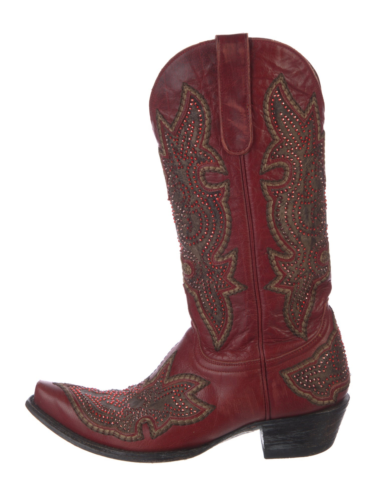 Old Gringo Leather Paisley Print Western Boots