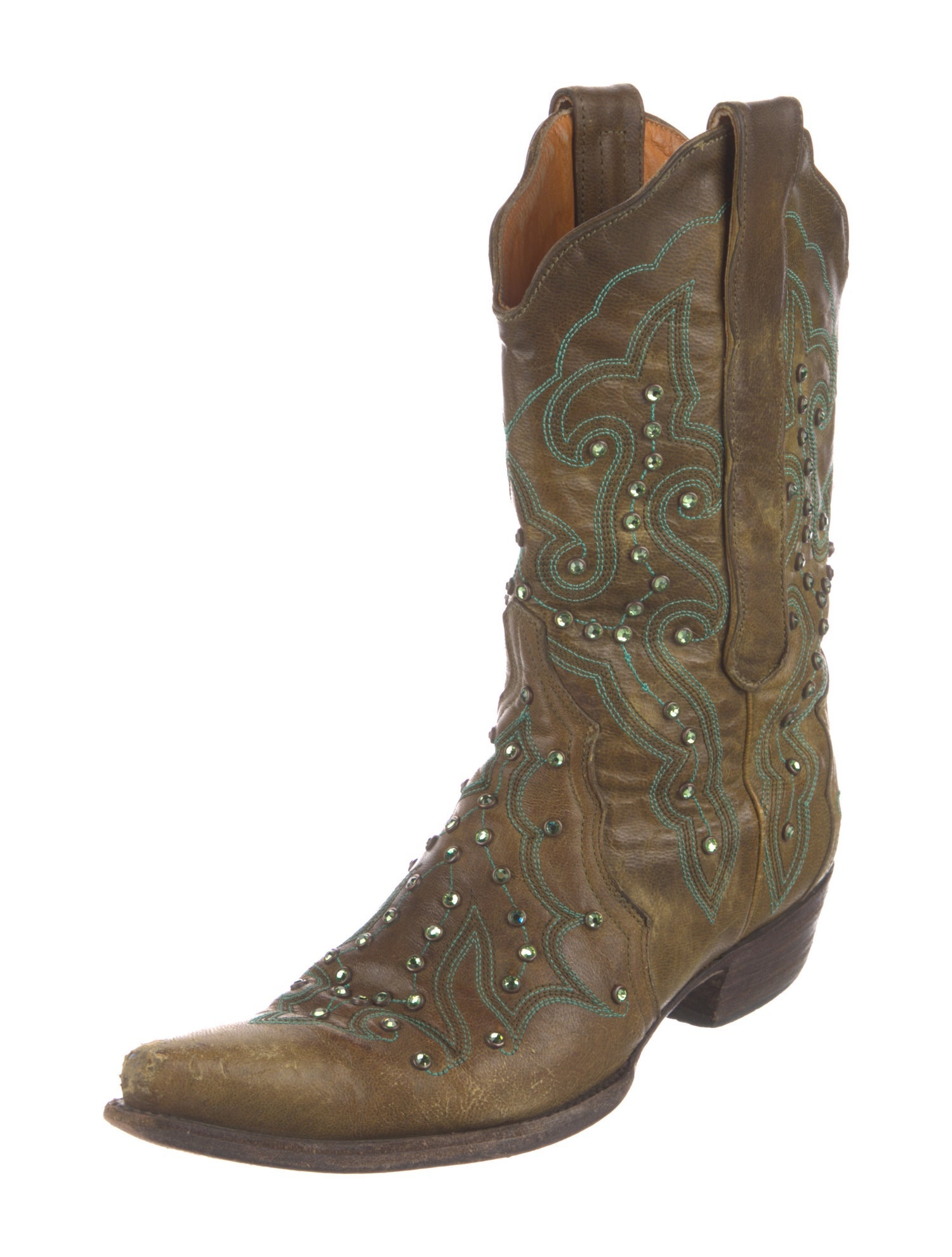 Old Gringo Leather Embroidered Accent Western Boots