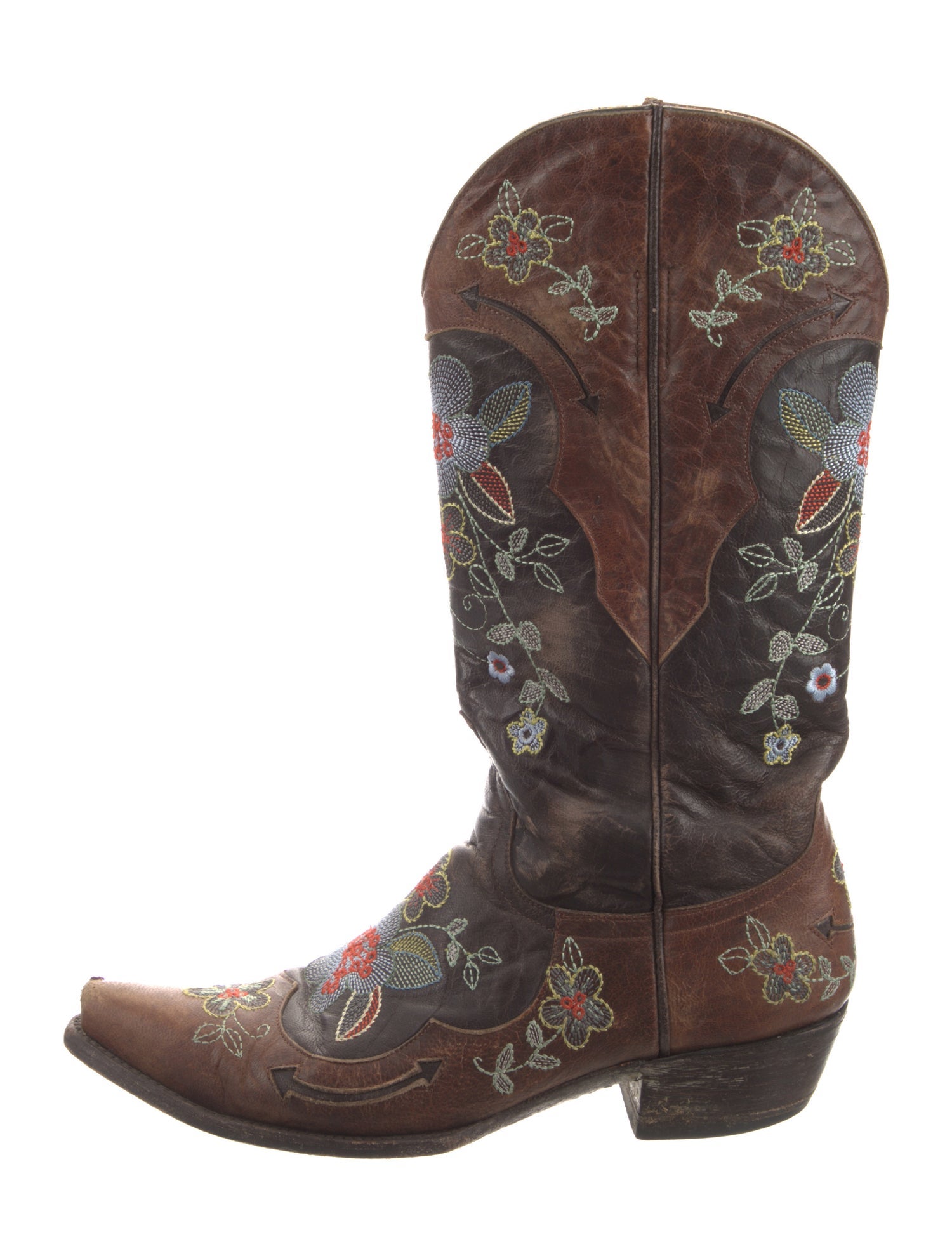 Old Gringo Leather Floral Print Western Boots