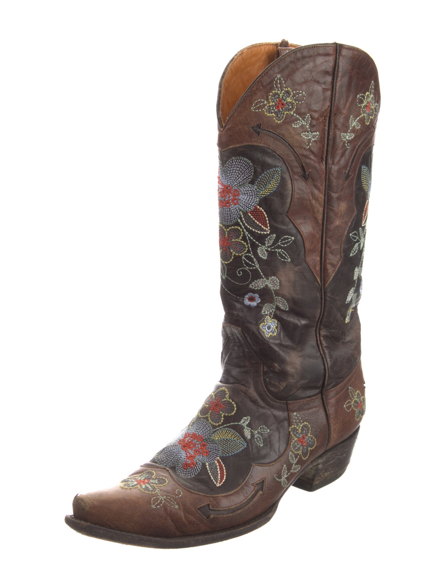 Old Gringo Leather Floral Print Western Boots