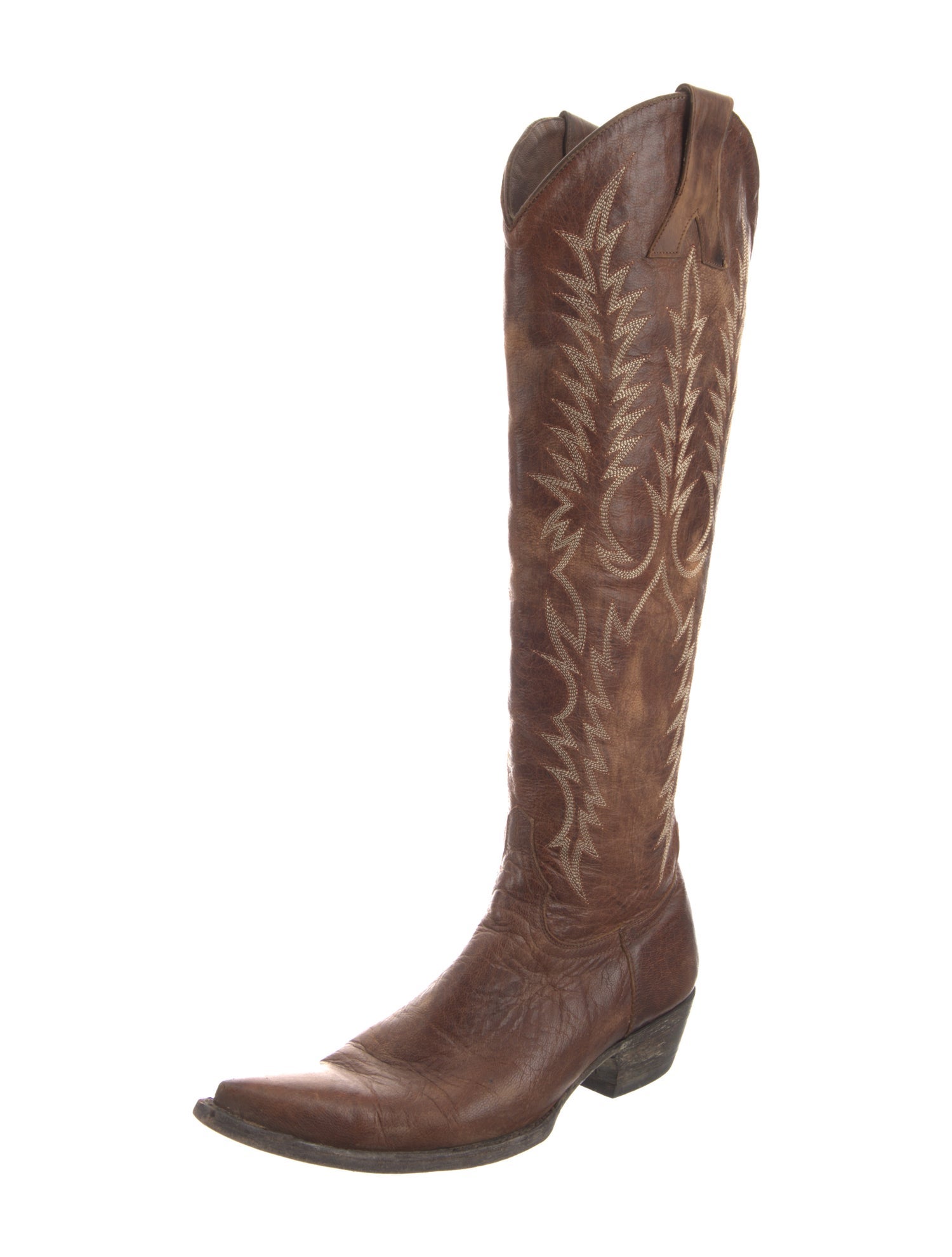 Old Gringo Leather Embroidered Accent Riding Boots