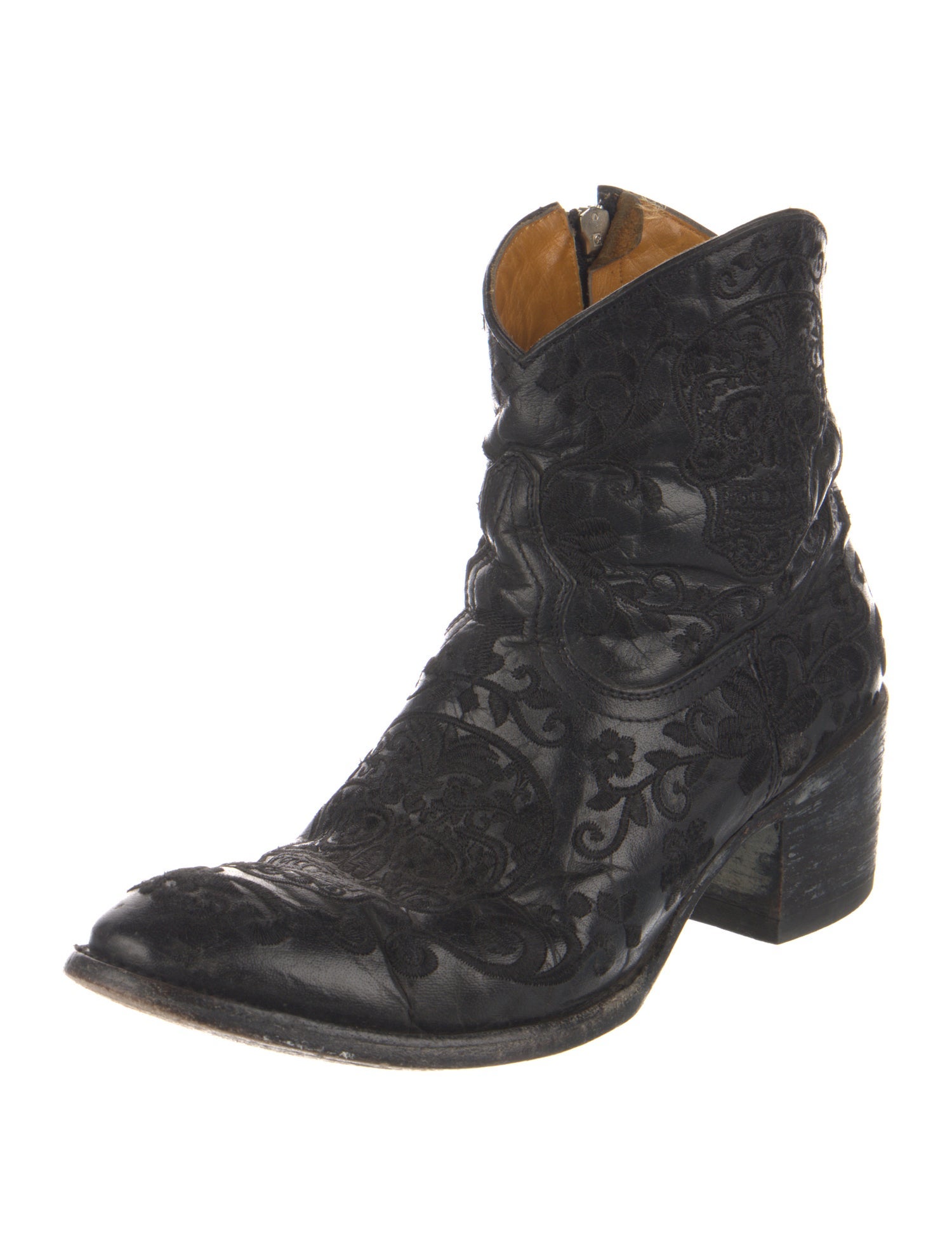 Old Gringo Leather Embroidered Accent Western Boots