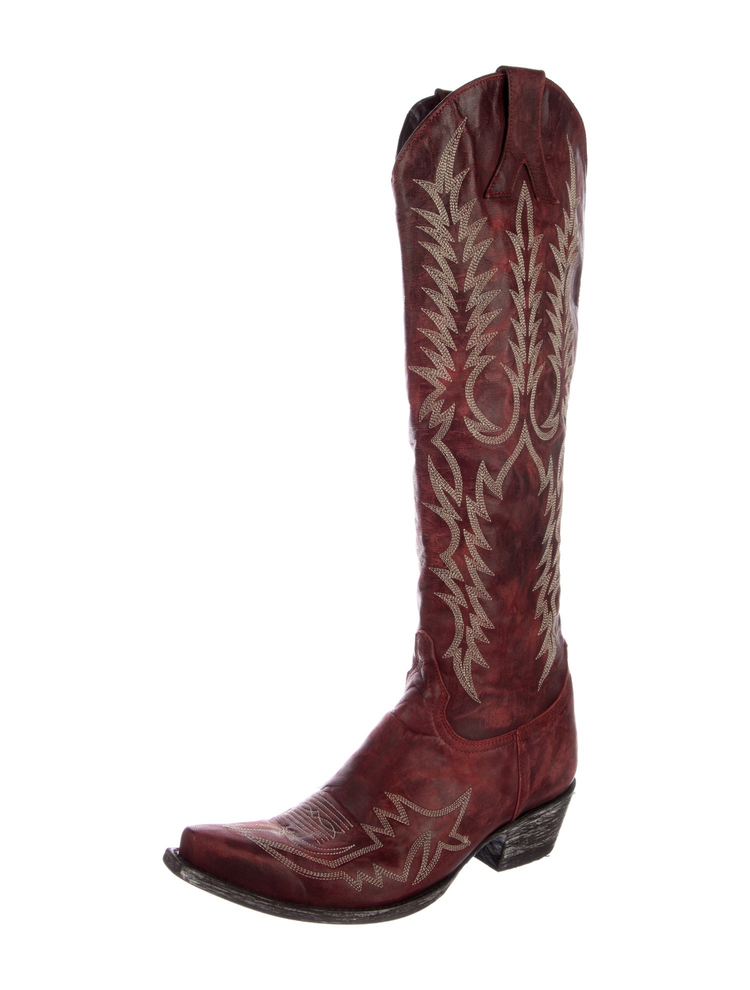 Old Gringo Leather Embroidered Accent Riding Boots