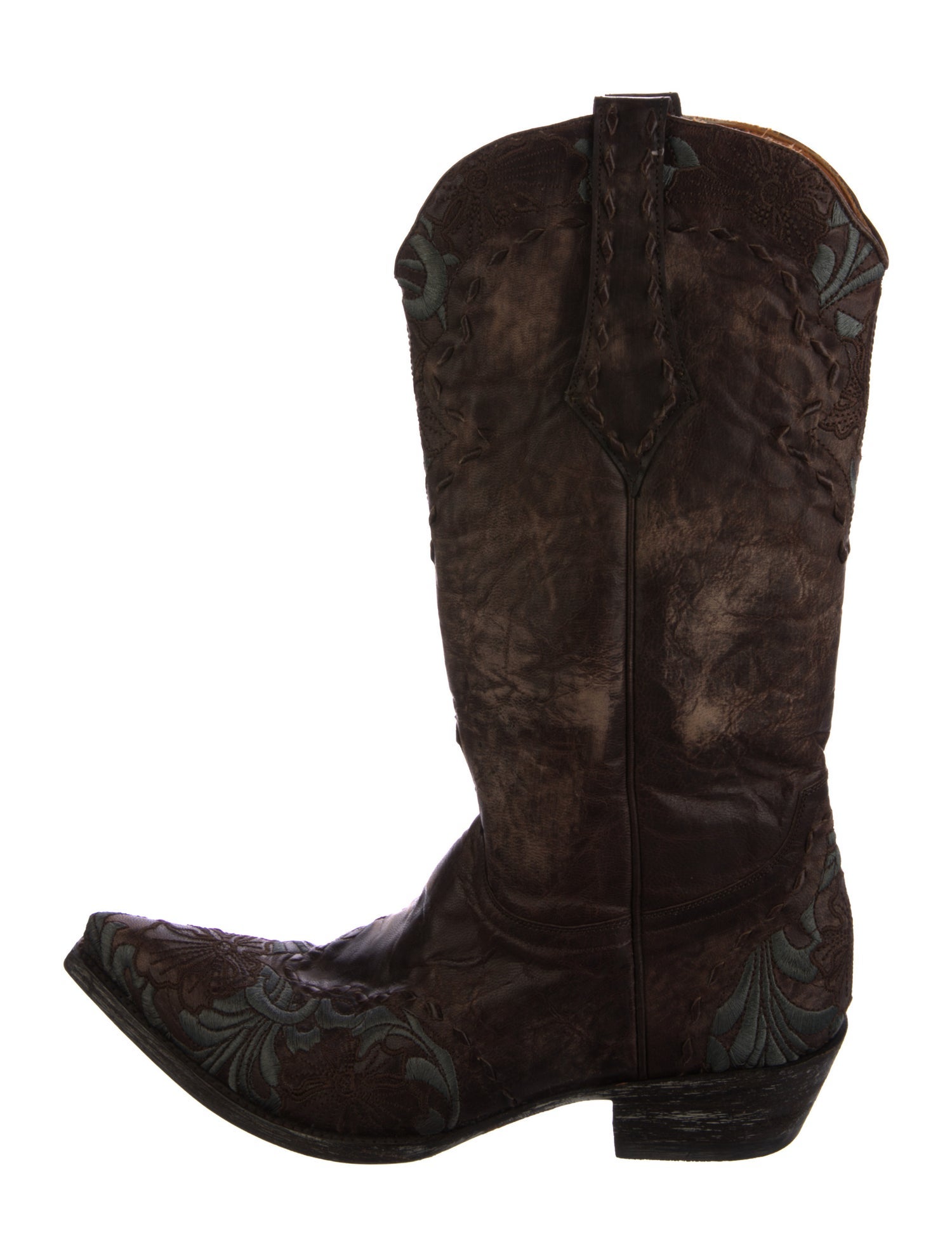 Old Gringo Leather Embroidered Accent Western Boots