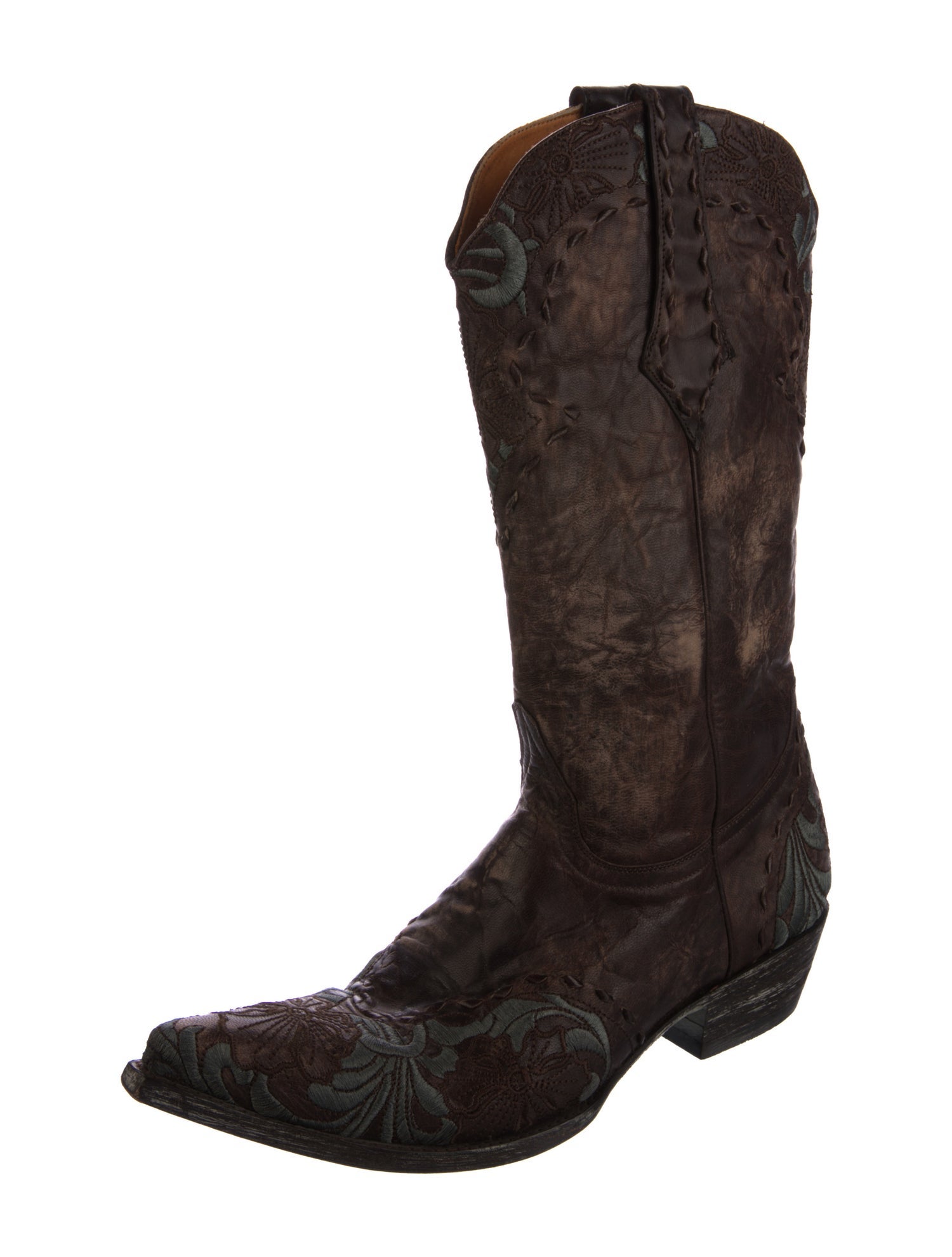 Old Gringo Leather Embroidered Accent Western Boots
