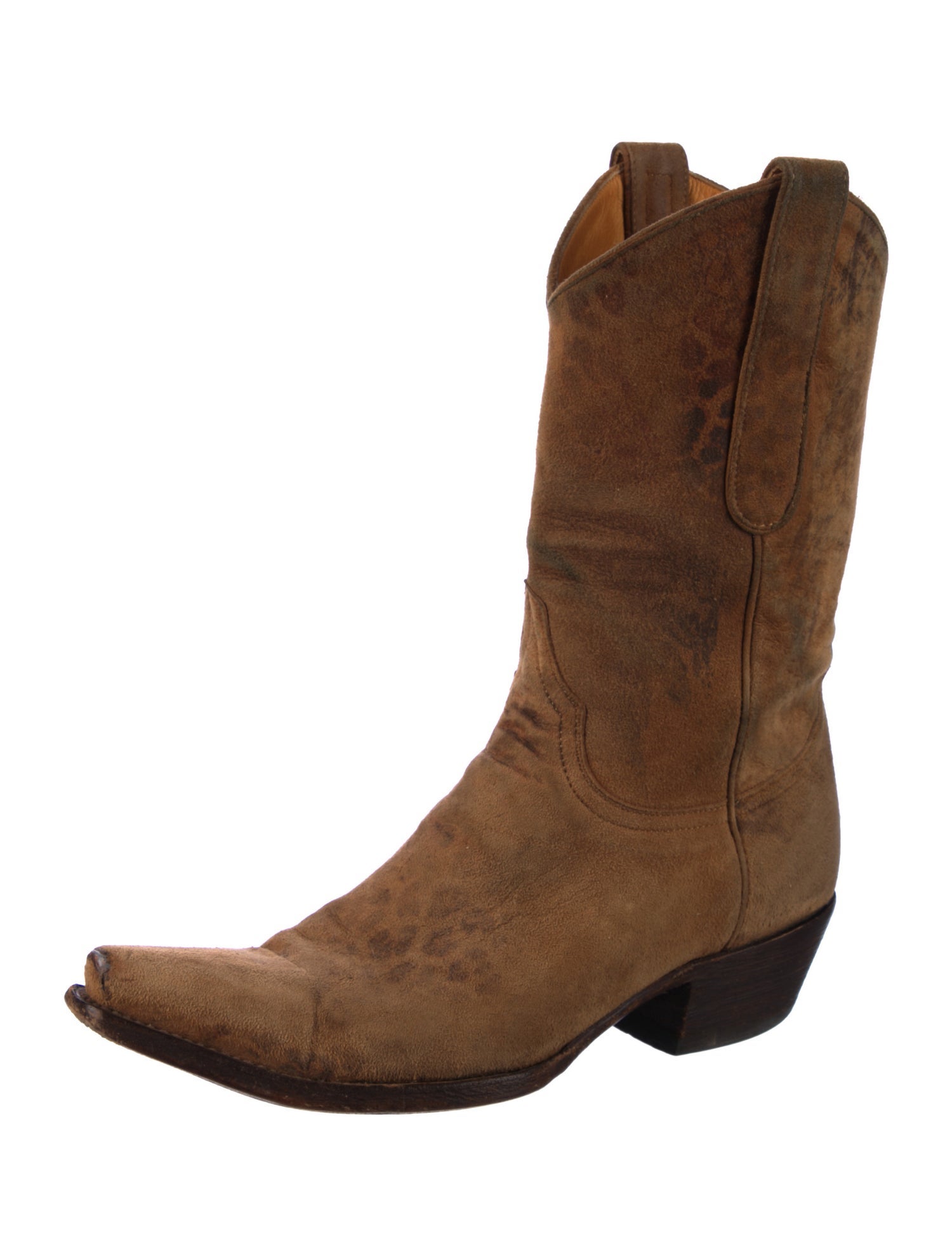 Old Gringo Suede Plaid Print Western Boots