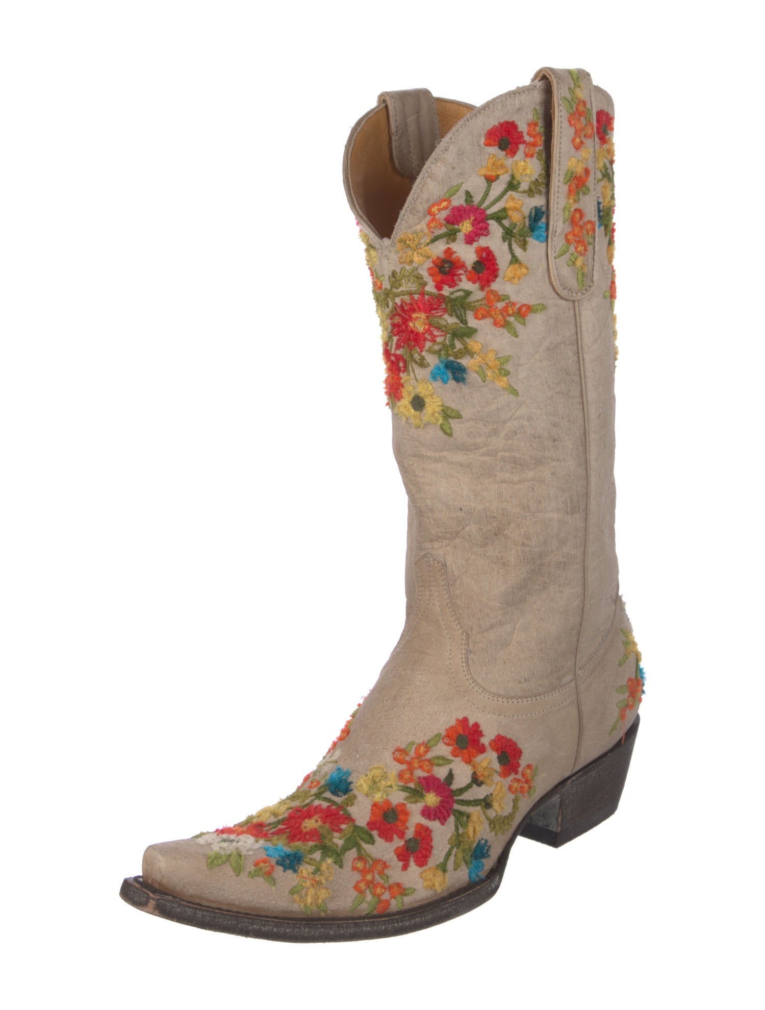 Old Gringo Leather Floral Print Western Boots