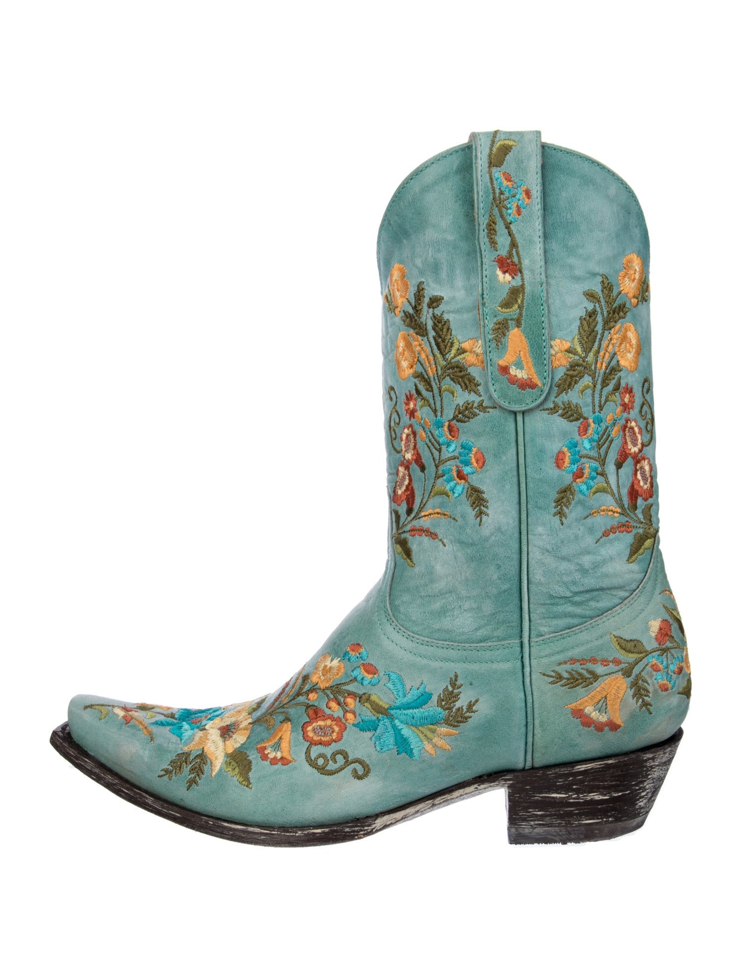 Old Gringo Leather Floral Print Western Boots