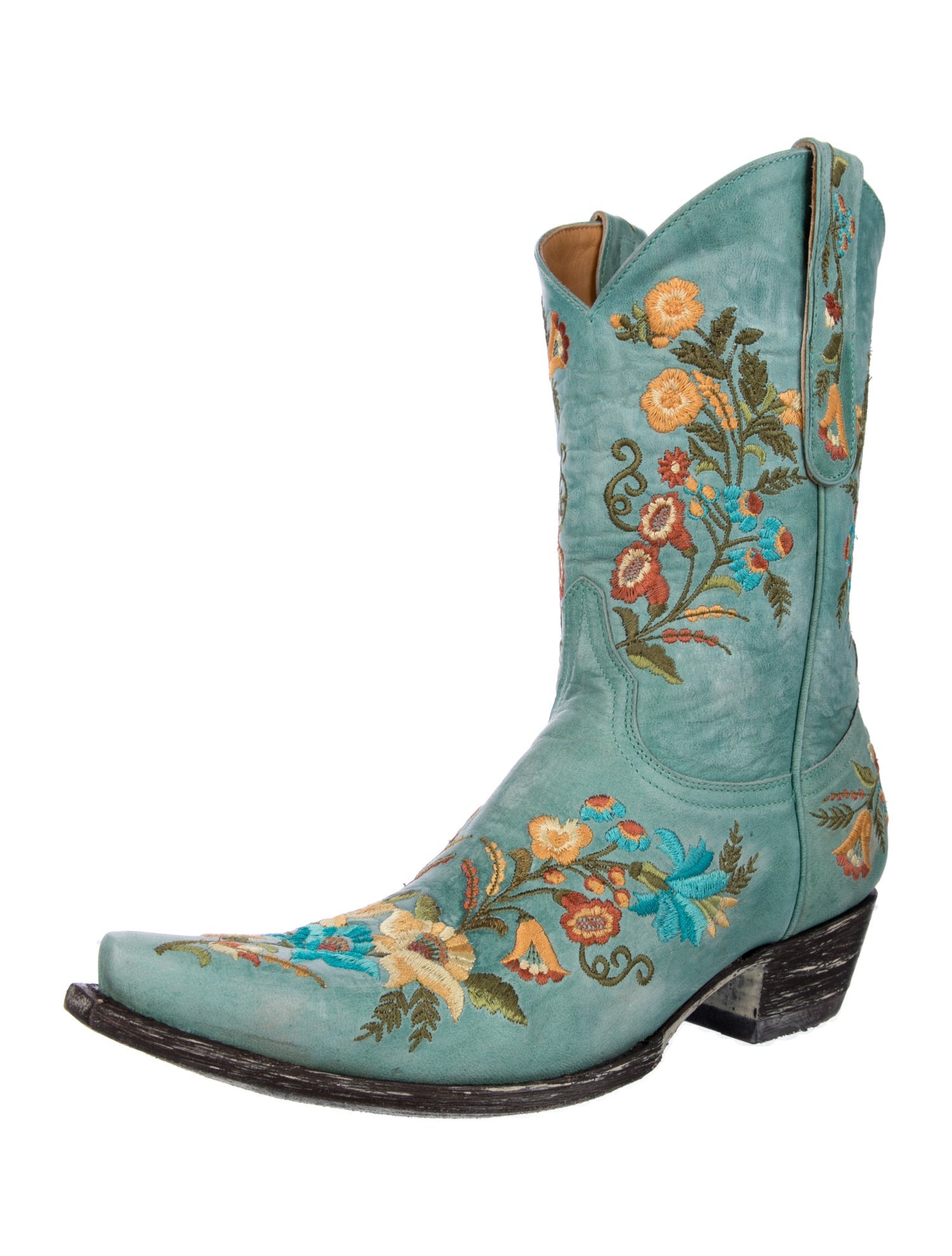Old Gringo Leather Floral Print Western Boots