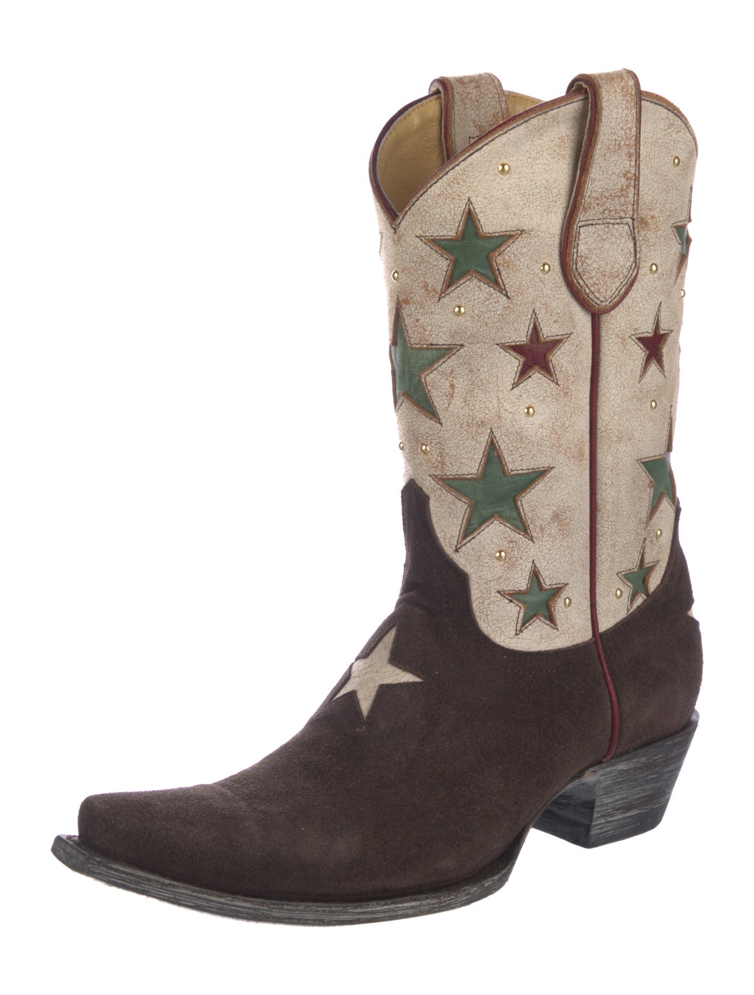 Old Gringo Suede Printed Western Boots