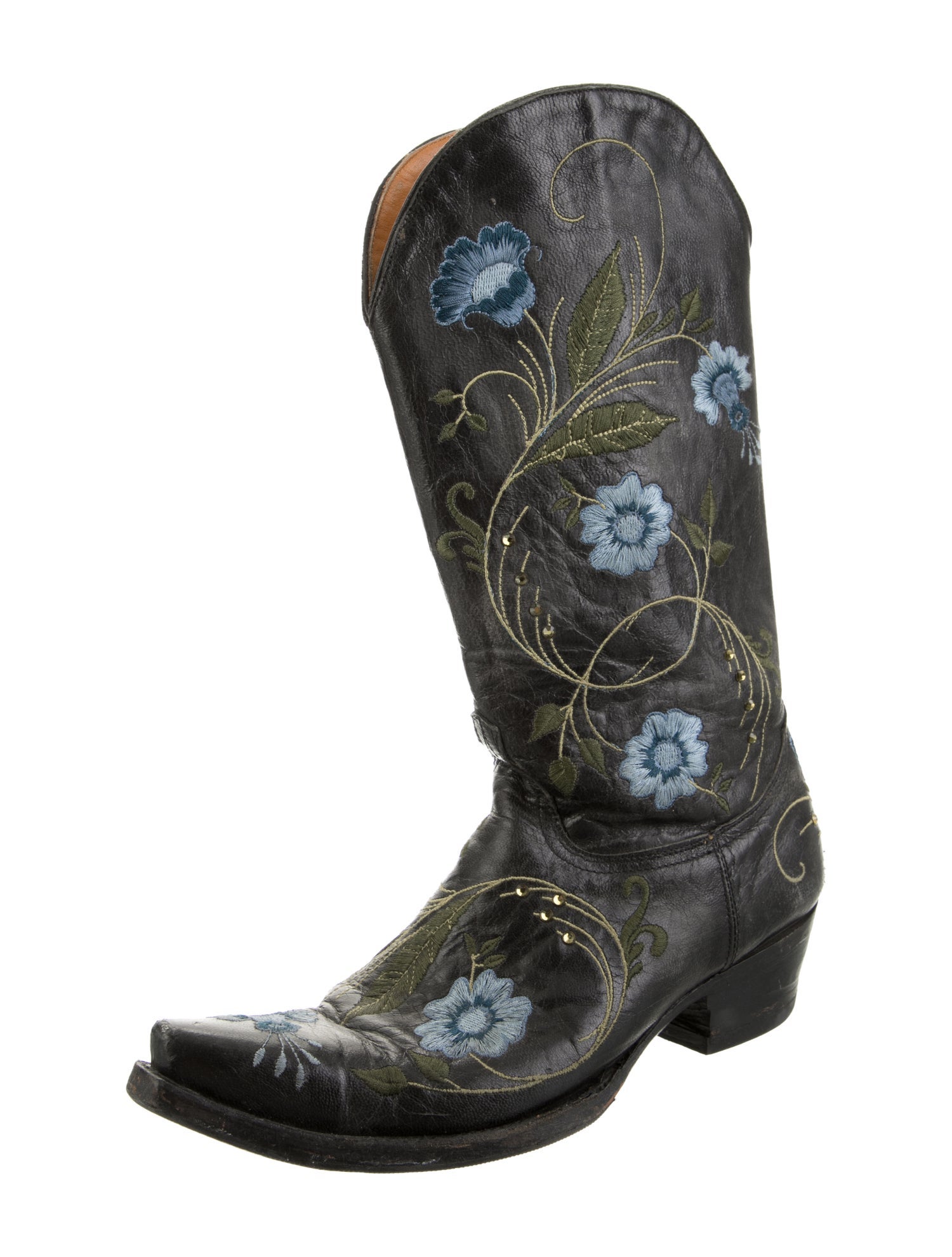 Old Gringo Leather Floral Print Western Boots