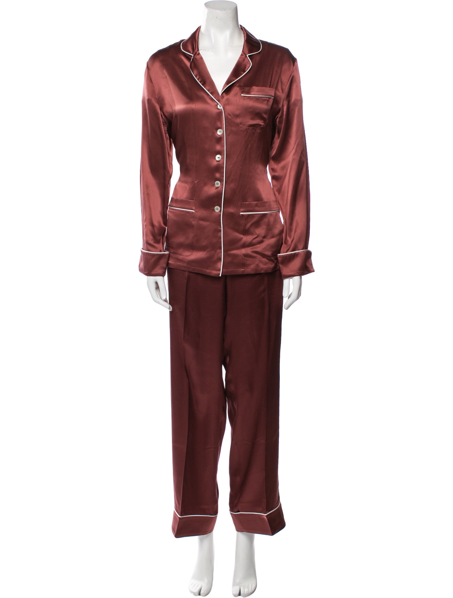 Olivia von Halle Silk Pant Set