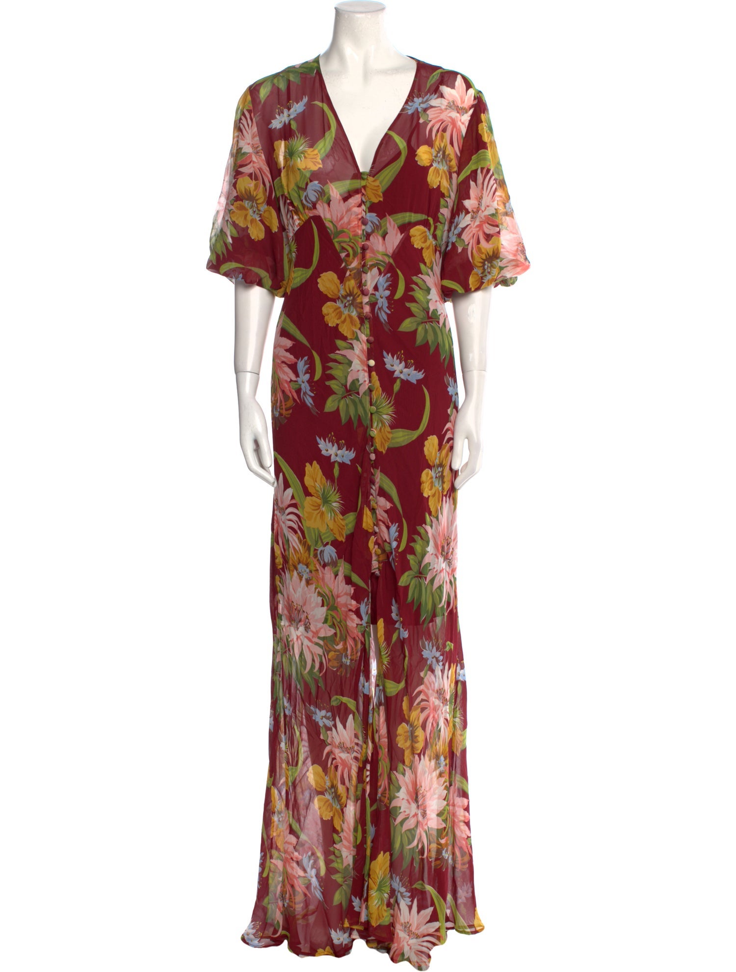 Olivia von Halle Silk Long Dress