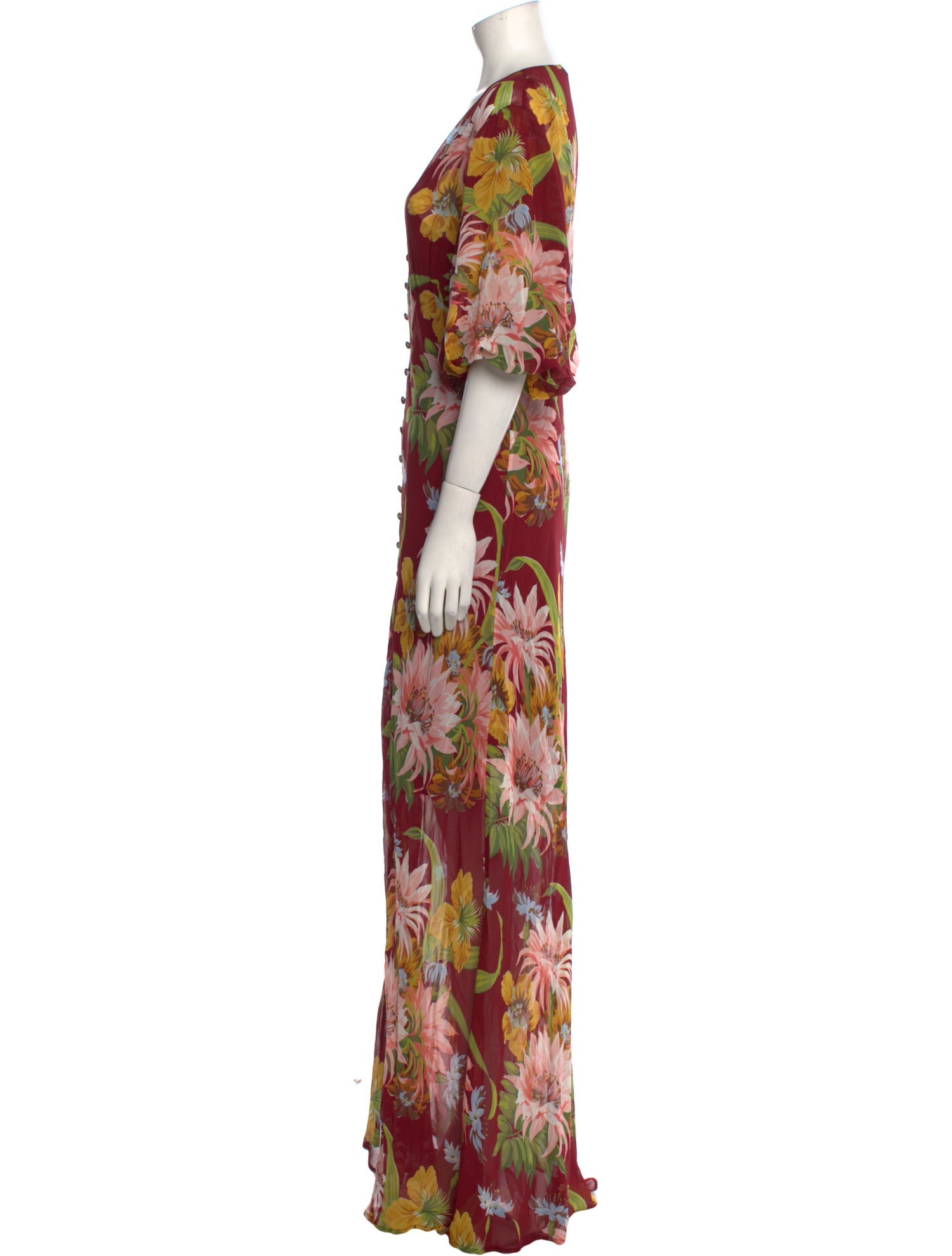 Olivia von Halle Silk Long Dress