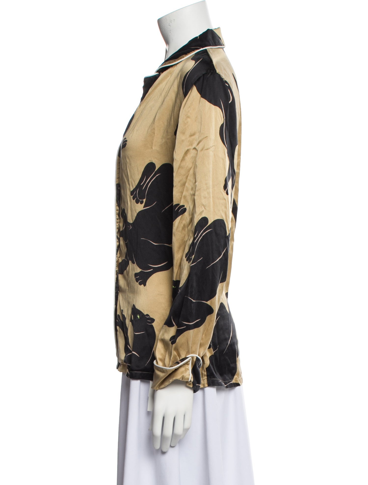 Olivia von Halle Silk Printed Pajamas