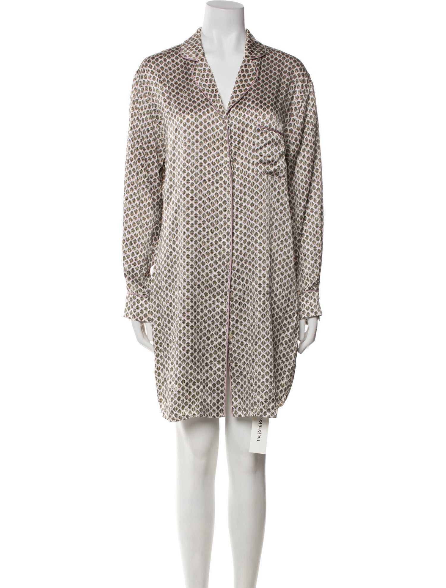 Olivia von Halle Silk Printed Pajamas