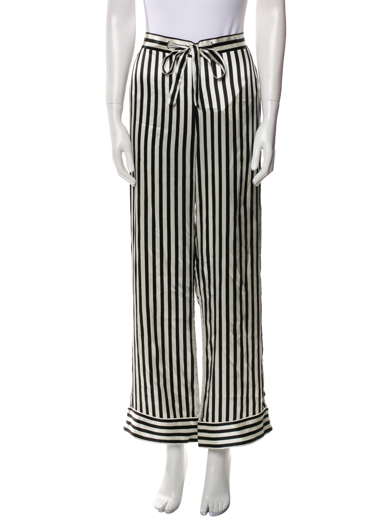 Olivia von Halle Silk Striped Pajamas