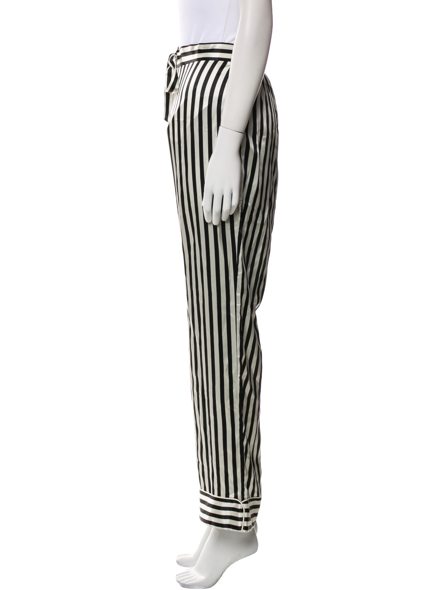Olivia von Halle Silk Striped Pajamas