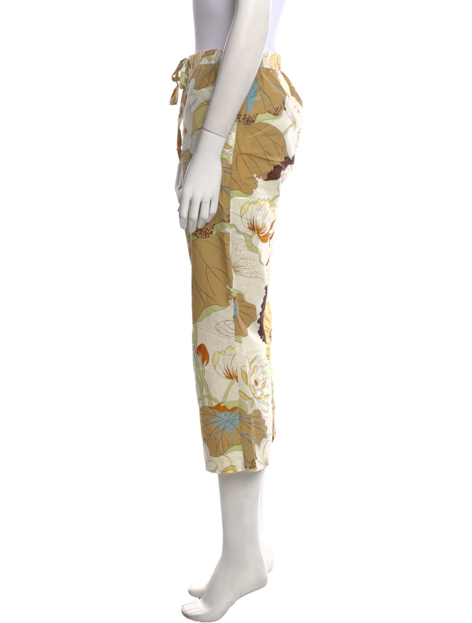 Olivia von Halle Printed Wide Leg Pants