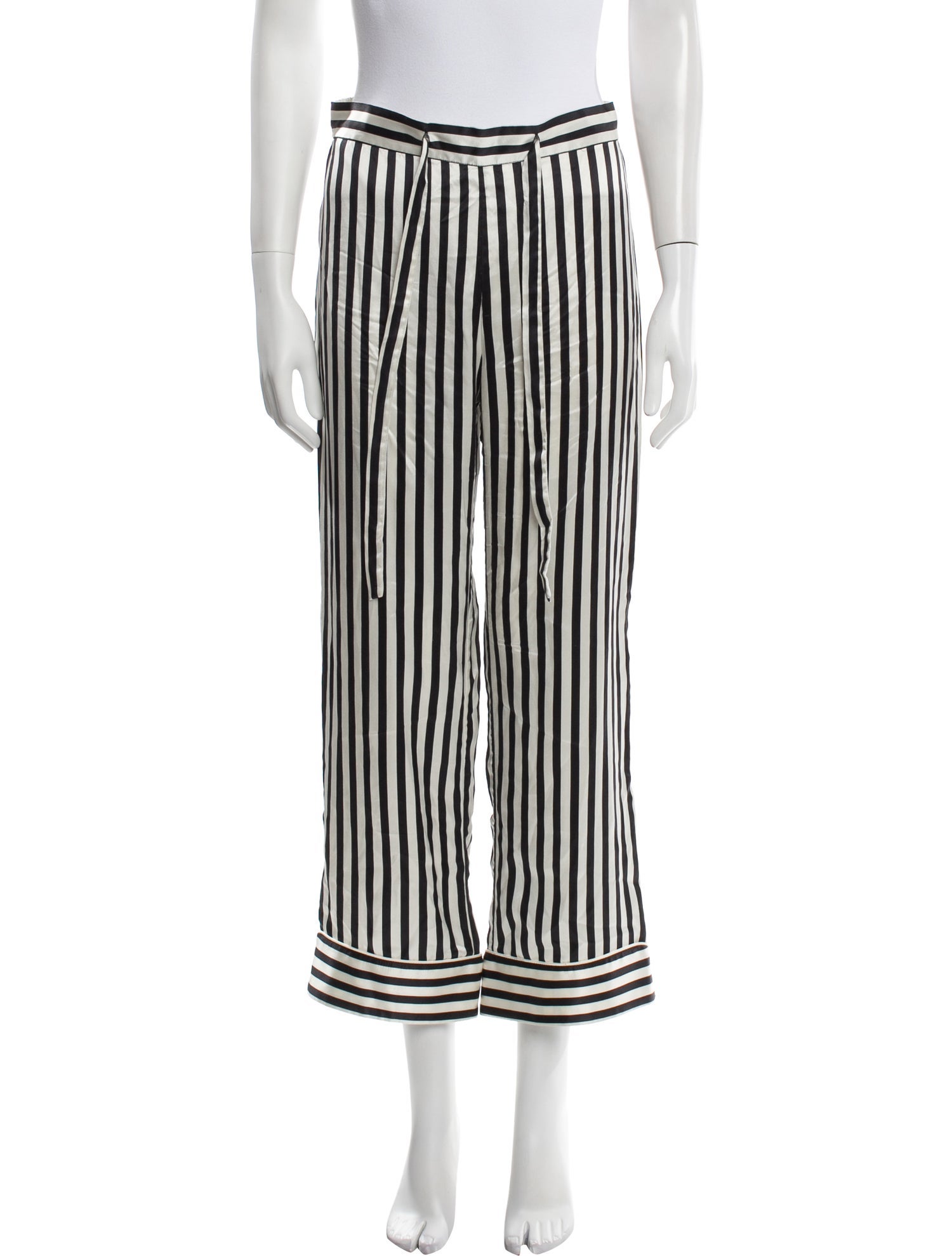 Olivia von Halle Silk Striped Pajamas