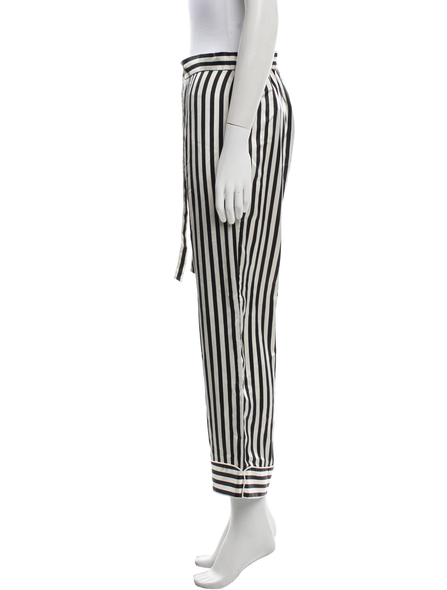 Olivia von Halle Silk Striped Pajamas