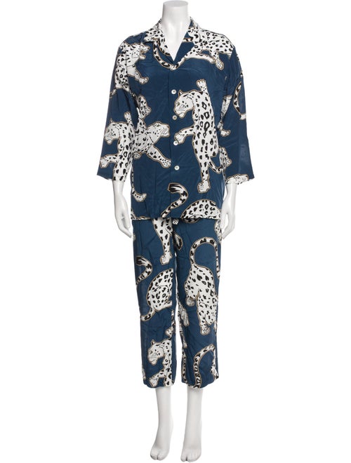 Olivia von Halle Silk Printed Set
