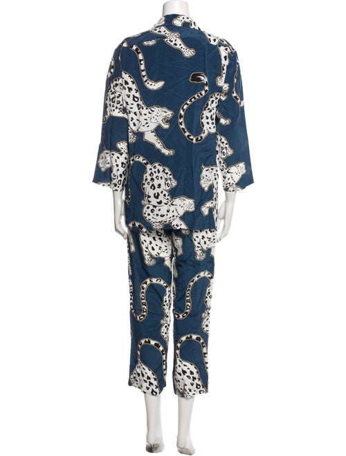 Olivia von Halle Silk Printed Set