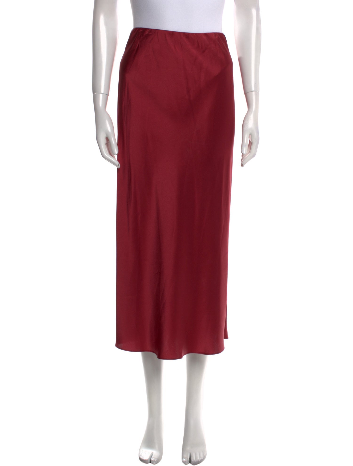 Olivia von Halle Silk Midi Length Skirt