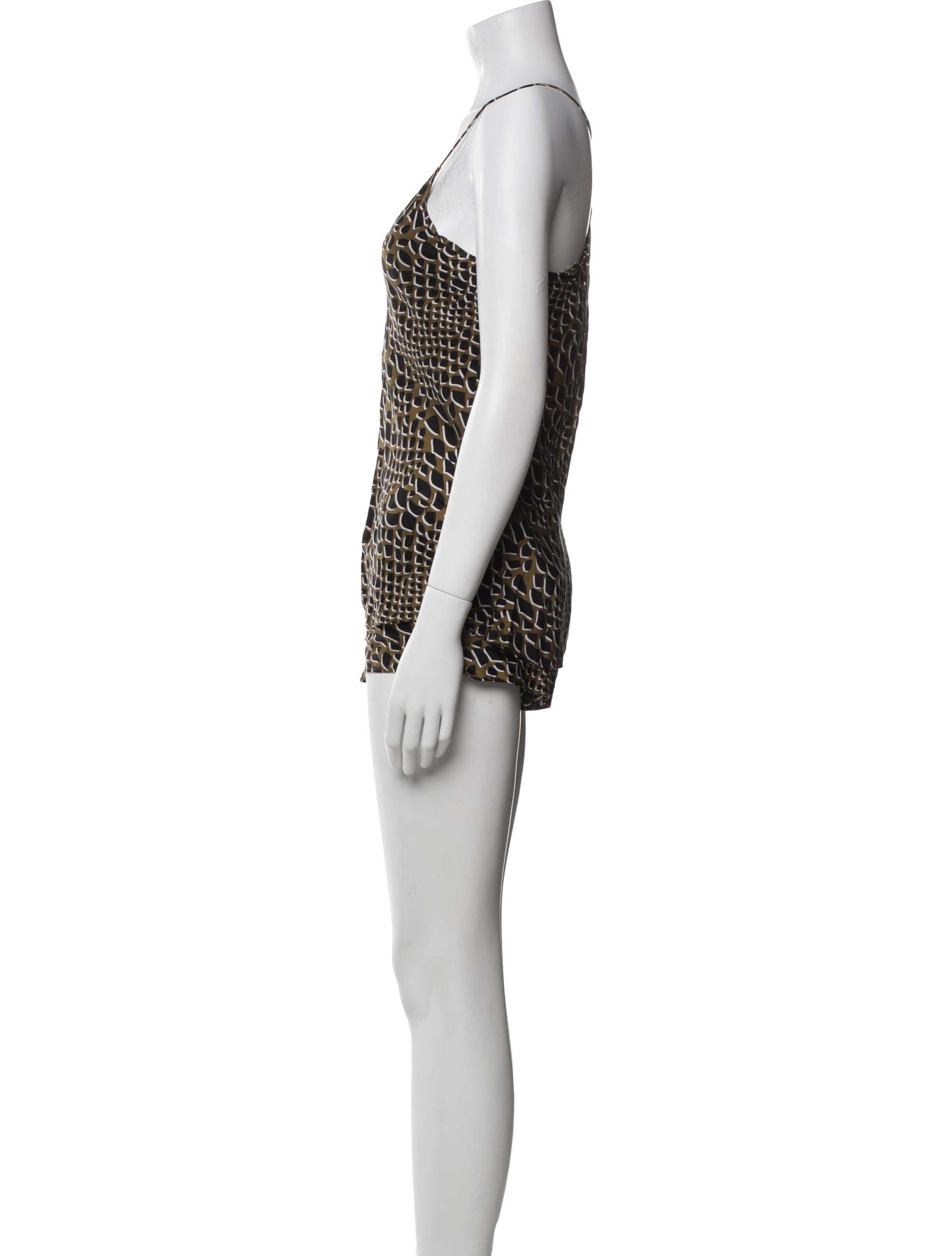 Olivia von Halle Silk Printed Short Set