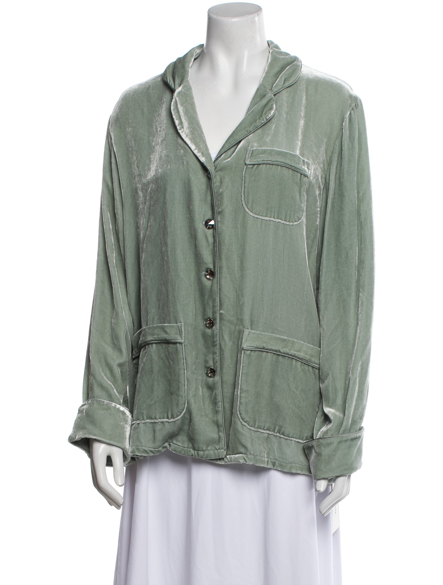 Olivia von Halle Velvet Crystal Embellishments Pajamas w/ Tags