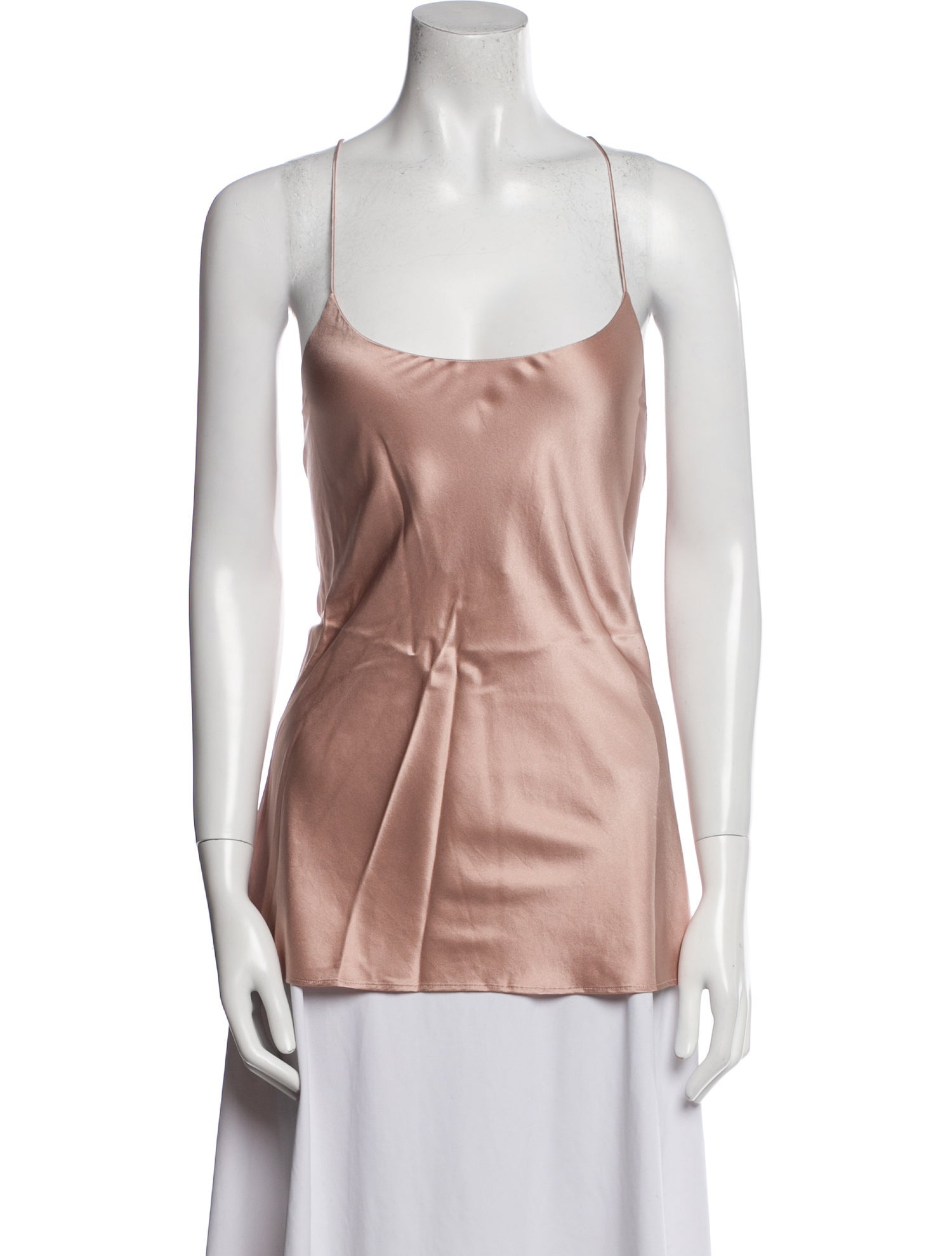 Olivia von Halle Silk Square Neckline Top