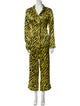Olivia von Halle Silk Animal Print Lounge Set