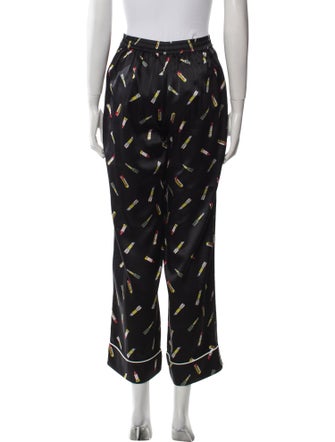 Olivia von Halle Silk Wide Leg Pants