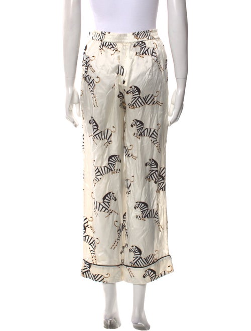 Olivia von Halle Silk Wide Leg Pants