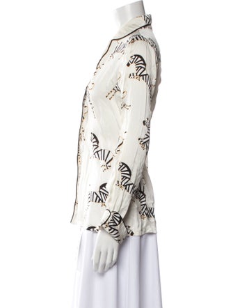 Olivia von Halle Silk Printed Pajamas