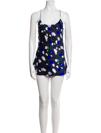 Olivia von Halle Silk Printed Pajamas