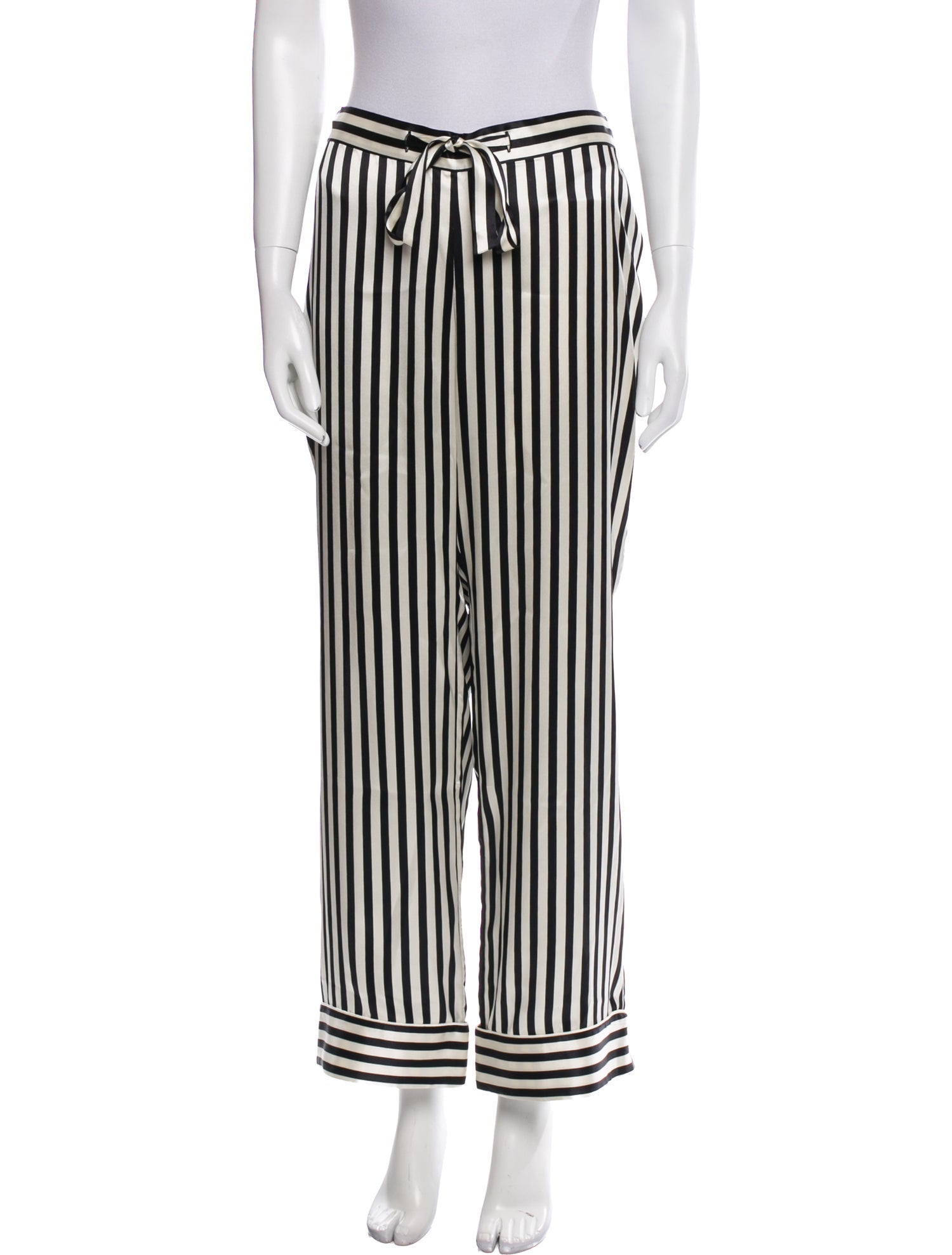 Olivia von Halle Silk Striped Pajamas
