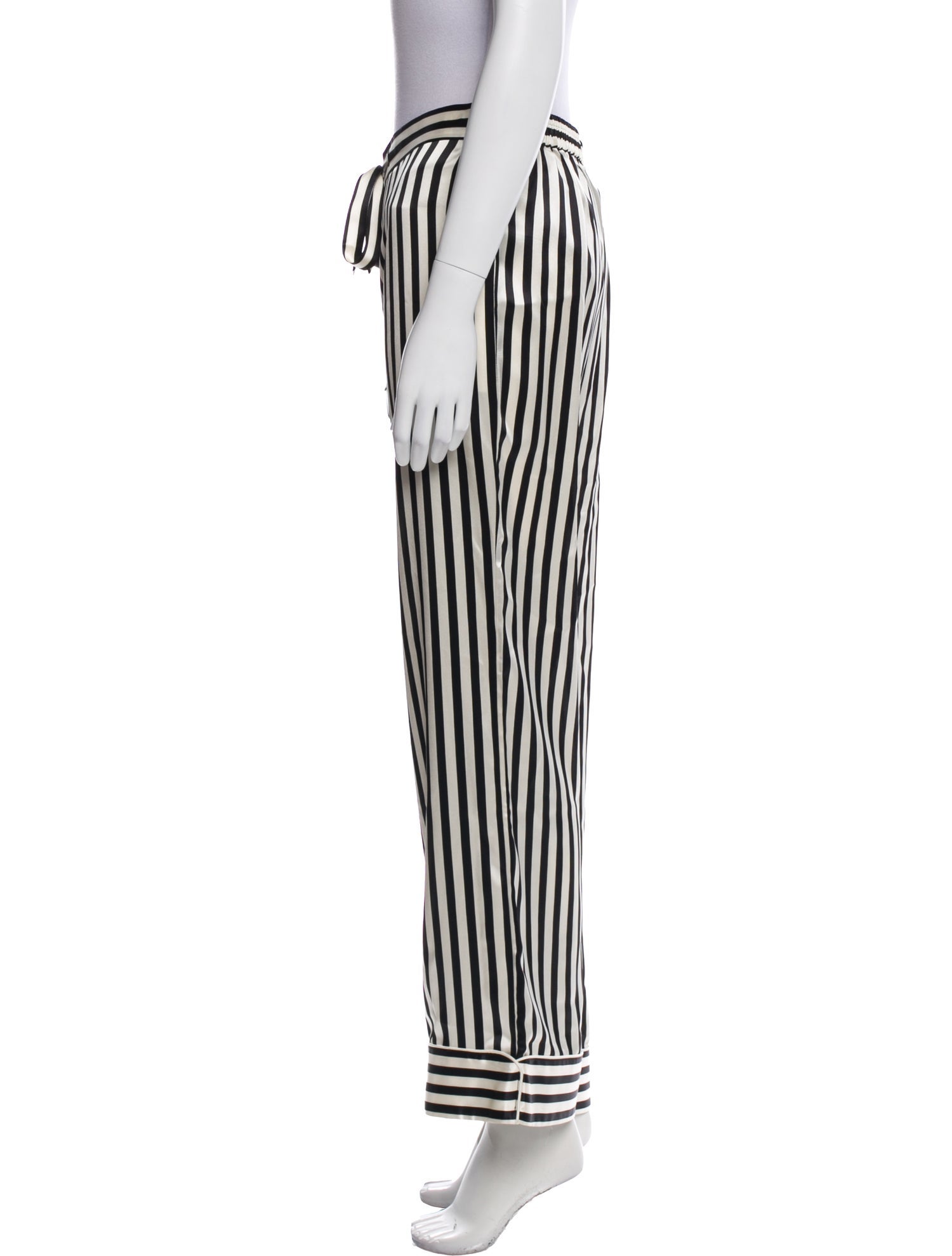 Olivia von Halle Silk Striped Pajamas