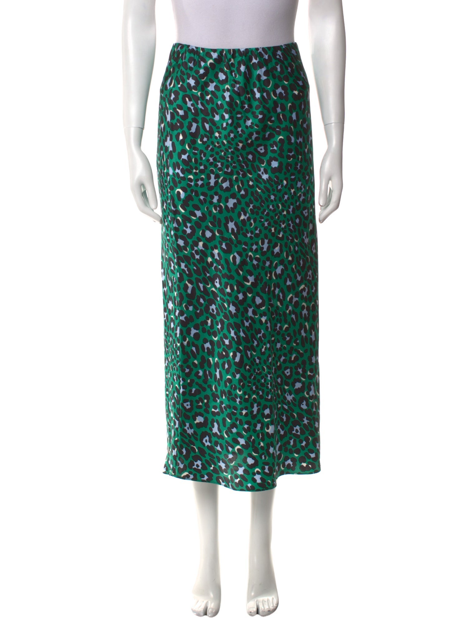 Olivia von Halle Silk Midi Length Skirt