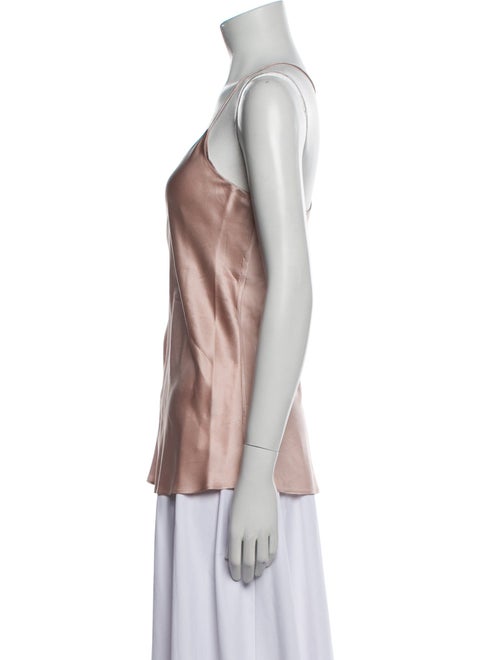 Olivia von Halle Silk Scoop Neck Top