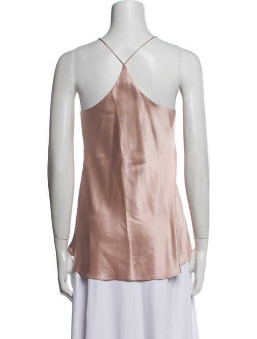 Olivia von Halle Silk Scoop Neck Top